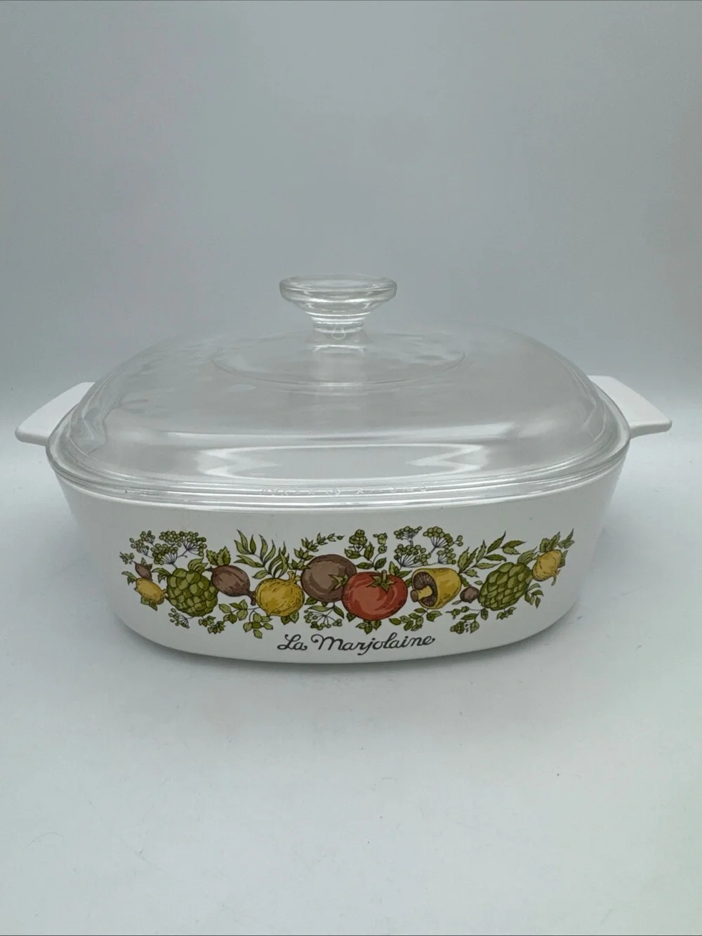 Vintage Corning Ware Spice of Life La Marjolaine A-2-B 2 Qt Casserole Pyrex Lid